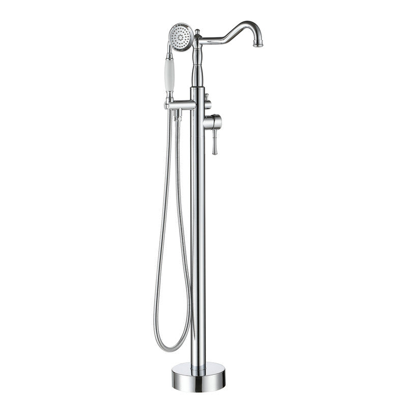 CASAINC Single Handle Classical Freestanding Bathtub Faucet with Handheld Shower