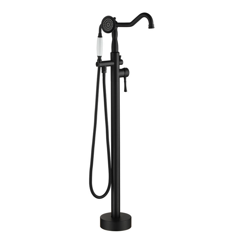 CASAINC Single Handle Classical Freestanding Bathtub Faucet with Handheld Shower